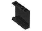 LEGO® Brick: Panel 1 x 4 x 3 with Hollow Studs 4215b | Color: Black