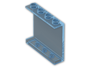 LEGO® Stein: Panel 1 x 4 x 3 with Hollow Studs 4215b | Farbe: Transparent Light Blue