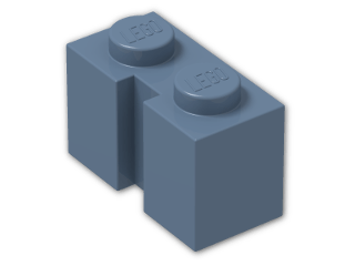 LEGO® Stein: Brick 1 x 2 with Groove 4216 | Farbe: Sand Blue