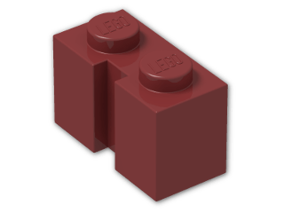 LEGO® Stein: Brick 1 x 2 with Groove 4216 | Farbe: New Dark Red