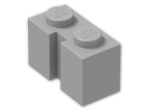 LEGO® Stein: Brick 1 x 2 with Groove 4216 | Farbe: Medium Stone Grey