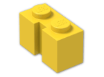 LEGO® Brick: Brick 1 x 2 with Groove 4216 | Color: Bright Yellow