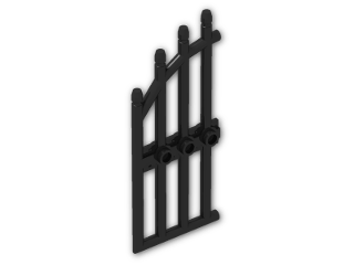 LEGO® Brick: Gate 1 x 4 x 9 Arched with Bars 42448 | Color: Black