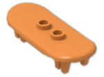 LEGO® Brick: Minifig Skateboard with Four Wheel Clips 42511 | Color: Bright Orange