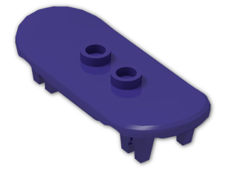 LEGO® Stein: Minifig Skateboard with Four Wheel Clips 42511 | Farbe: Medium Lilac