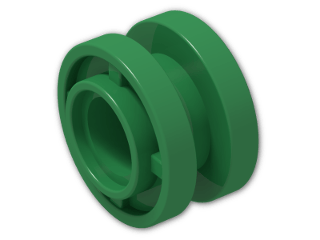 LEGO® Stein: Wheel Rim 8 x 11.2 with Centre Groove 42610 | Farbe: Dark Green