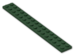 LEGO® Brick: Plate 2 x 16 4282 | Color: Earth Green