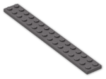 LEGO® Stein: Plate 2 x 16 4282 | Farbe: Dark Stone Grey