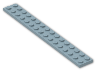 LEGO® Stein: Plate 2 x 16 4282 | Farbe: Light Royal Blue