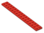 LEGO® Brick: Plate 2 x 16 4282 | Color: Bright Red