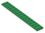LEGO® Stein: Plate 2 x 16 4282 | Farbe: Dark Green