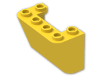 LEGO® Brick: Windscreen 2 x 4 x 2 Inverted 4284 | Color: Bright Yellow