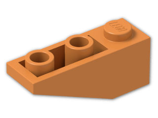 LEGO® Brick: Slope Brick 33 3 x 1 Inverted 4287 | Color: Bright Orange