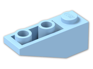 LEGO® Stein: Slope Brick 33 3 x 1 Inverted 4287 | Farbe: Pastel Blue