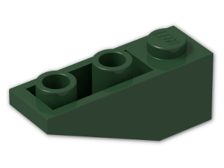 LEGO® Brick: Slope Brick 33 3 x 1 Inverted 4287 | Color: Earth Green