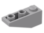 LEGO® Brick: Slope Brick 33 3 x 1 Inverted 4287 | Color: Medium Stone Grey