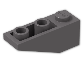 LEGO® Stein: Slope Brick 33 3 x 1 Inverted 4287 | Farbe: Dark Stone Grey