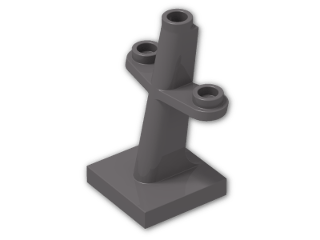 LEGO® Brick: Boat Mast 2 x 2 4289 | Color: Dark Stone Grey