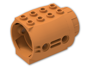LEGO® Brick: Plane Jet Engine 4 x 5 x 3 43121 | Color: Bright Orange