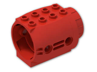 LEGO® Stein: Plane Jet Engine 4 x 5 x 3 43121 | Farbe: Bright Red