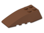 LEGO® Brick: Wedge 6 x 4 Triple Curved 43712 | Color: Reddish Brown