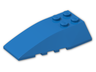 LEGO® Stein: Wedge 6 x 4 Triple Curved 43712 | Farbe: Bright Blue