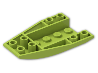 LEGO® Brick: Wedge 6 x 4 Triple Curved Inverted 43713 | Color: Bright Yellowish Green