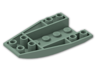 LEGO® Stein: Wedge 6 x 4 Triple Curved Inverted 43713 | Farbe: Sand Green