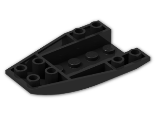 LEGO® Stein: Wedge 6 x 4 Triple Curved Inverted 43713 | Farbe: Black