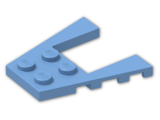 LEGO® Brick: Wing 4 x 4 with 2 x 2 Cutout 43719 | Color: Medium Blue