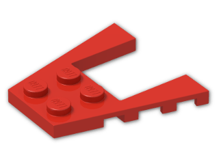 LEGO® Brick: Wing 4 x 4 with 2 x 2 Cutout 43719 | Color: Bright Red