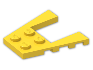 LEGO® Brick: Wing 4 x 4 with 2 x 2 Cutout 43719 | Color: Bright Yellow