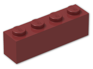 LEGO® Brick: Wedge 4 x 2 Sloped Right 43720 | Color: New Dark Red