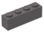 LEGO® Brick: Wedge 4 x 2 Sloped Right 43720 | Color: Dark Stone Grey