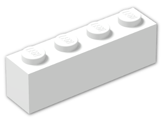 LEGO® Brick: Wedge 4 x 2 Sloped Right 43720 | Color: White