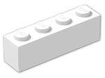 LEGO® Brick: Wedge 4 x 2 Sloped Right 43720 | Color: White