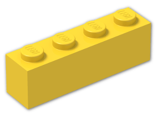LEGO® Stein: Wedge 4 x 2 Sloped Right 43720 | Farbe: Bright Yellow