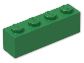 LEGO® Stein: Wedge 4 x 2 Sloped Right 43720 | Farbe: Dark Green