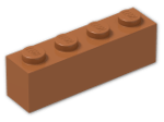 LEGO® Stein: Wedge 4 x 2 Sloped Right 43720 | Farbe: Dark Orange