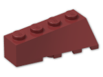 LEGO® Brick: Wedge 4 x 2 Sloped Left 43721 | Color: New Dark Red