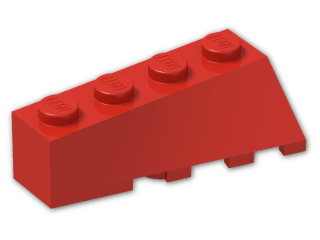 LEGO® Stein: Wedge 4 x 2 Sloped Left 43721 | Farbe: Bright Red