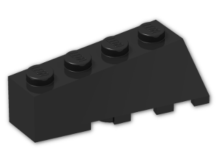 LEGO® Stein: Wedge 4 x 2 Sloped Left 43721 | Farbe: Black