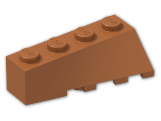LEGO® Brick: Wedge 4 x 2 Sloped Left 43721 | Color: Dark Orange