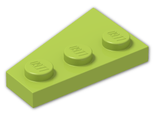 LEGO® Brick: Wing 2 x 3 Right 43722 | Color: Bright Yellowish Green