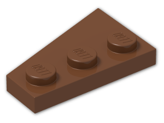 LEGO® Brick: Wing 2 x 3 Right 43722 | Color: Reddish Brown