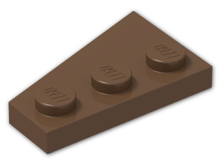 LEGO® Brick: Wing 2 x 3 Right 43722 | Color: Brown