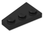 LEGO® Stein: Wing 2 x 3 Right 43722 | Farbe: Black