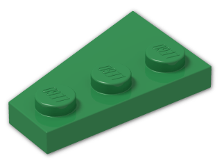 LEGO® Stein: Wing 2 x 3 Right 43722 | Farbe: Dark Green