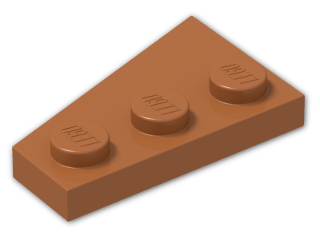 LEGO® Brick: Wing 2 x 3 Right 43722 | Color: Dark Orange