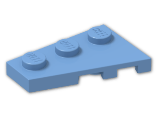 LEGO® Stein: Wing 2 x 3 Left 43723 | Farbe: Medium Blue